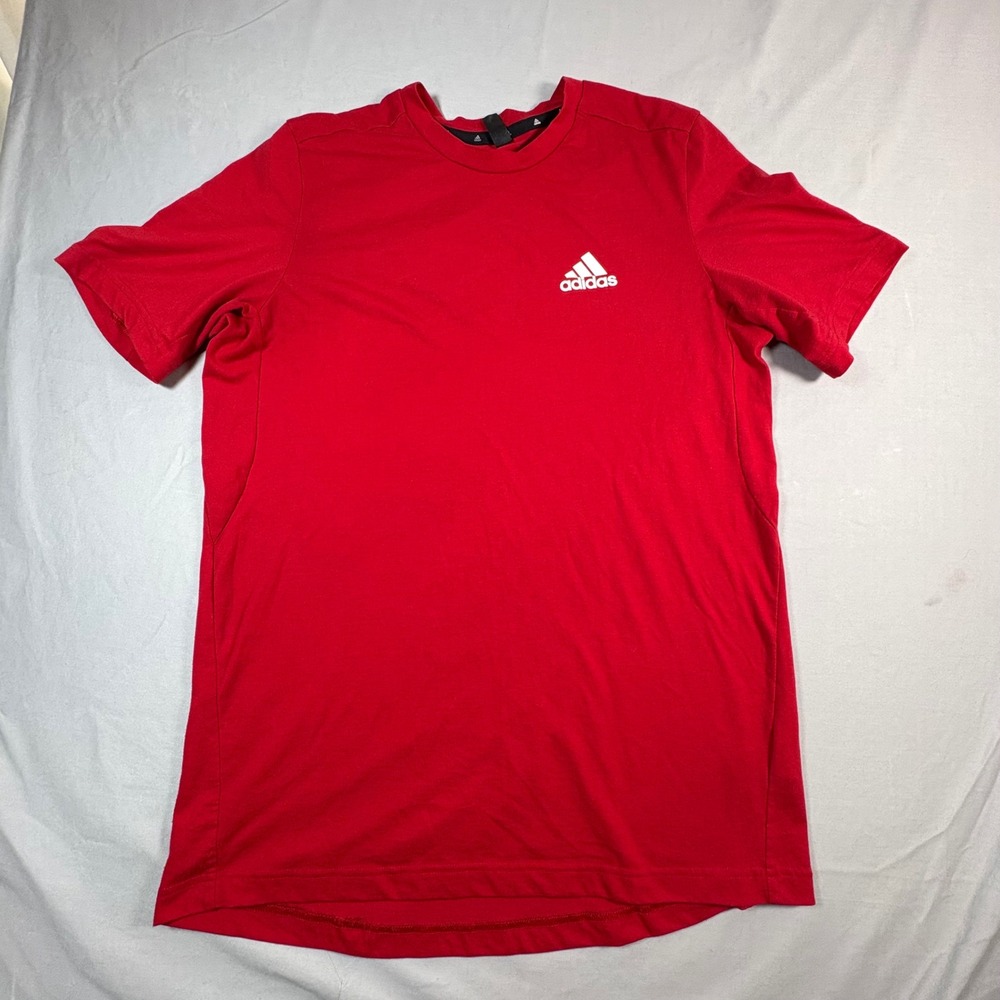 Adidas Aeroready Primegreen Performance T-Shirt Mens Medium Red Short Sleeve Tee